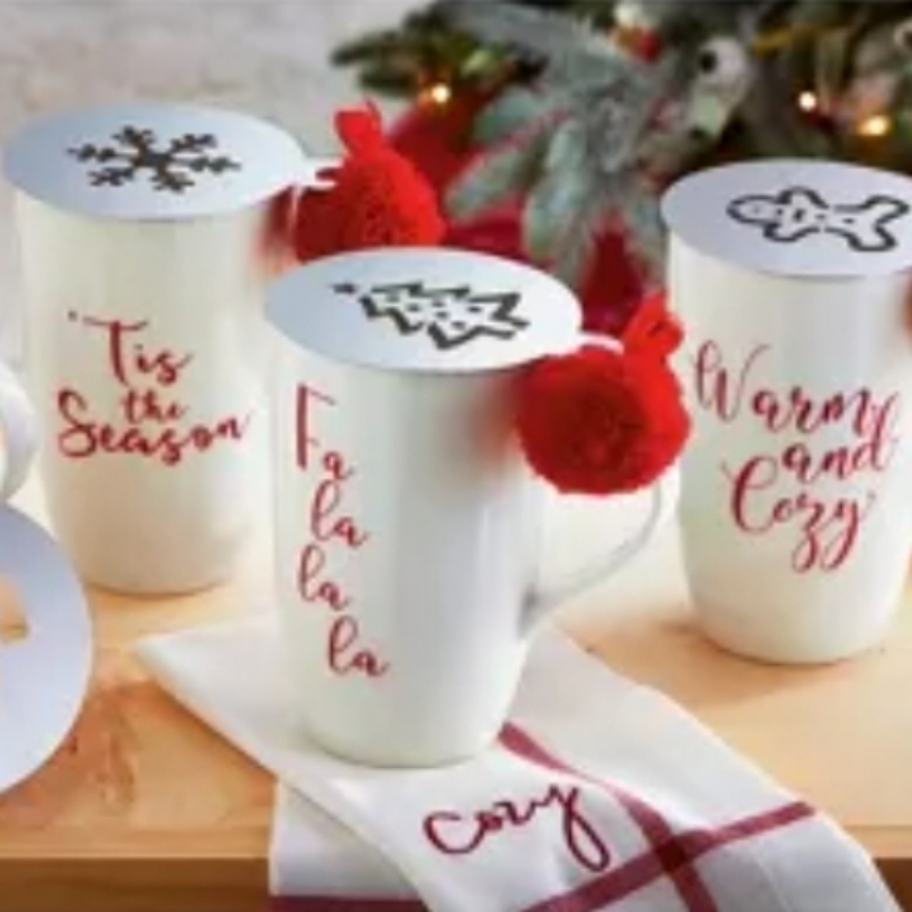 Fa La La La Mug & Stencil Kit